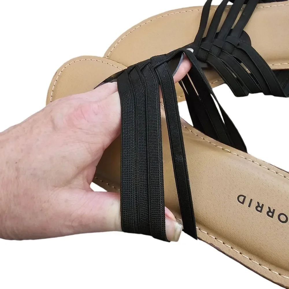 Torrid Elastic Braided Flip Flop Wide Width
